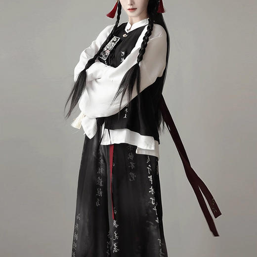 裁缝学苑AS613国风新中式汉服三件套纸样女装盘扣马甲长裤汉元素样板 商品图3