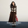 【12/24新品6.5折】熙世界美拉德穿搭一整套女秋冬毛衣马甲半高领针织连衣裙两件套装 商品缩略图3