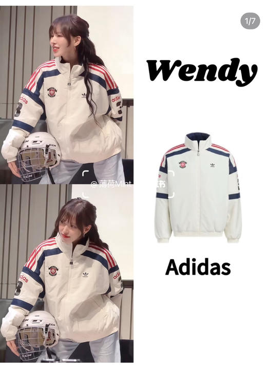 超帅原单三叶草两面穿棉服外套122404 商品图6