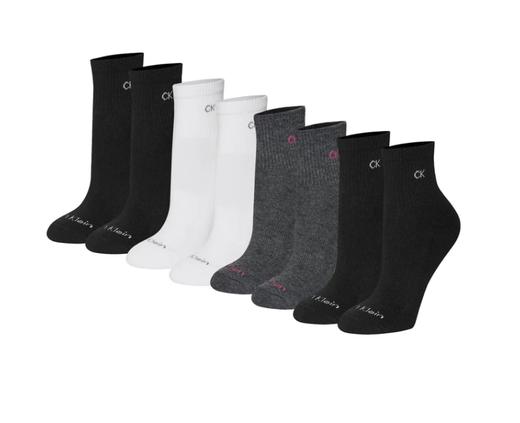 到手价169元 Calvin Klein女士中高筒袜8双装  美国代购，无中文标签，介意慎拍 商品图4