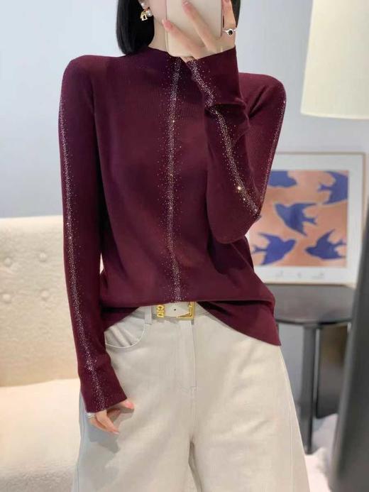 CP竹纤维女士时尚轻奢针织毛衫006 商品图2