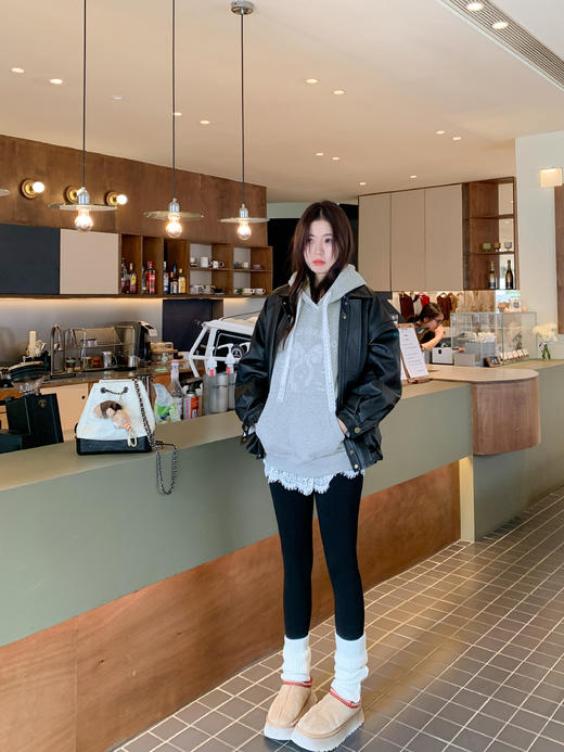 <曾小咸推荐>现货秒杀 ！微信超特价！蕾丝绣花加绒连帽卫衣 日常199.99 立减110 秒杀89.99！！ 商品图8