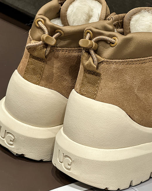 现货 THS-无 ug家 情侣款 彩壳雪地靴 系带款厚底鞋 一脚蹬厚底鞋 QZ117 商品图11