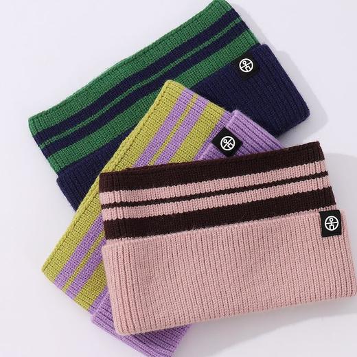 秋冬儿童护耳针织头带女户外条纹保暖发带女中小童宝宝运动头带男 商品图1