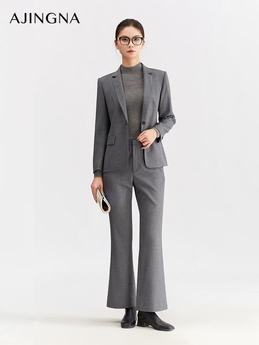 【商场同款】阿菁娜冬季新款显瘦感西裤藏腹不勒痕挺括修身轻商务休闲皆宜A30Q110085 商品图1