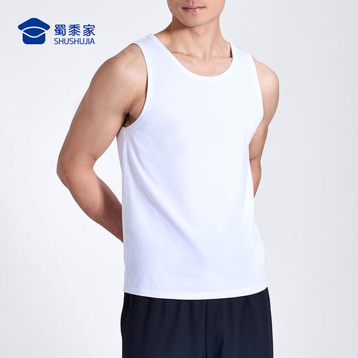 【实付满399送保温杯】【7A抑菌凉感棉背心】冰瓷棉运动训练背心坎肩凉爽宽松无袖T恤上衣BZ502 商品图9