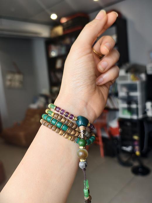 【12.26日开团】设计款高品质沉香文玩手串（独家设计艺术饰品）水晶 沉香 商品图1