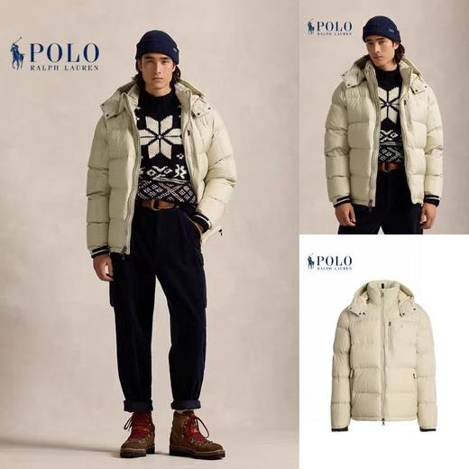 拉夫劳伦小马刺绣可拆卸帽羽绒服! 商品图0