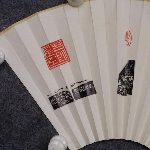 郭晶《得宜》26x52CM 手写纸本扇面题跋[双面] 商品图5