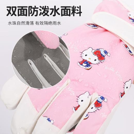 冬季加绒加厚滑雪手套女户外防风骑行厚绒毛保暖手套男触屏手套女 商品图2