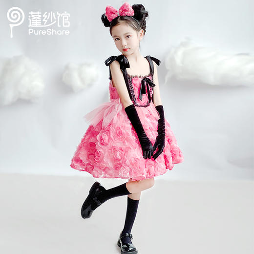 【非质量问题不退换】PureShare 黑幻玫瑰小礼服 商品图0