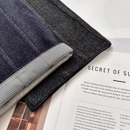 D122427花纱柏林裤！冬季保暖加厚磨毛松紧高腰山本羊毛毛呢马丘裤 商品图10