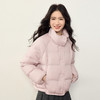 【12/24新品6.5折】熙世界茧型泡芙羽绒服女士短款90白鸭绒立领粉色外套2025冬季新款 商品缩略图3