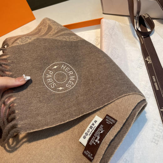 秋冬特惠💰320 爱马仕男女双面围巾 商品图4