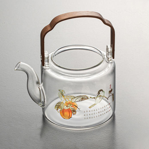 微哲明丨茶艺师3代  蒸煮茶艺师壶 提梁壶 精品玻璃壶 升级陶瓷内胆 1200ml 单壶  商品图2