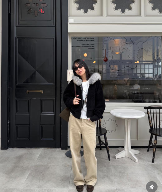 老米优品🎈高品质！韩里韩气，一条过冬《100%棉🍂加绒弯刀小窄腿直筒牛仔裤》微拖地，密密绒里温暖舒适，显瘦绝绝子！K251224A 商品图8