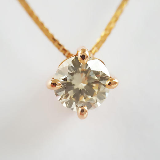 AU750玫瑰金简约时尚单钻款1.02克拉钻石吊坠项链6.1*6.1*5.3MM（皆取最大值）链长：42CM 151225NJS23 商品图2