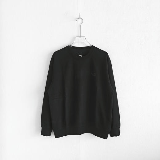 原单正品 Y3山本耀司2025秋冬新品男女同款休闲宽松落肩圆领卫衣，内里抓绒处理，柔软亲肤 保暖性非常好，中山代工厂出货！
尺码：S～XL 商品图1