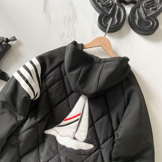 D122489冬季美式帆船四道杠连帽羽绒棉服面包服棉衣外套 商品图6
