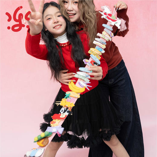 古古楽马年可爱收纳系列  马上平安收纳带  花花派对收纳盒【HZ】 商品图1