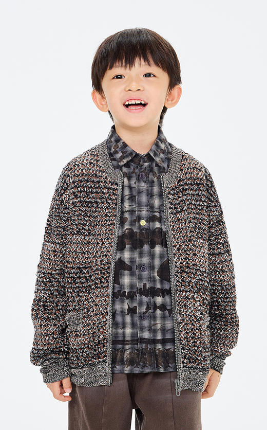 jnby   26年春款  短款开襟毛衫 1Q1313320 商品图3