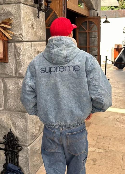 D122479厚实潮流穿搭外套羊羔毛牛仔夹克 商品图7