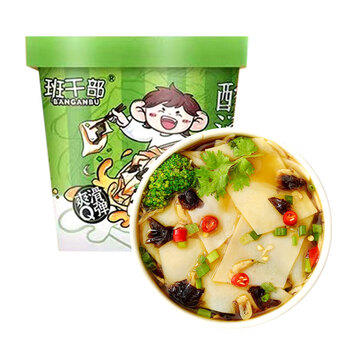 班干部（BANGANBU） 酸汤面叶99g*6桶整箱装 河南特产泡面桶装夜宵速食方便面整箱 /粮油调味 /方便食品 /有料煮面 商品图4