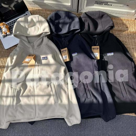 D122460户外保暖男抓绒衣连帽夹克外套 商品图0