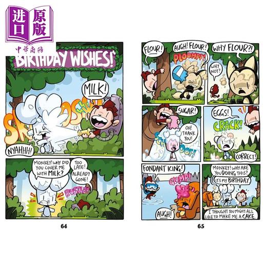 【中商原版】兔子大战猴子09 兔子大狂欢 Bunny vs Monkey Bunny Bonanza 英文原版 儿童漫画故事书 幽默搞笑故事集 进口童书 商品图1