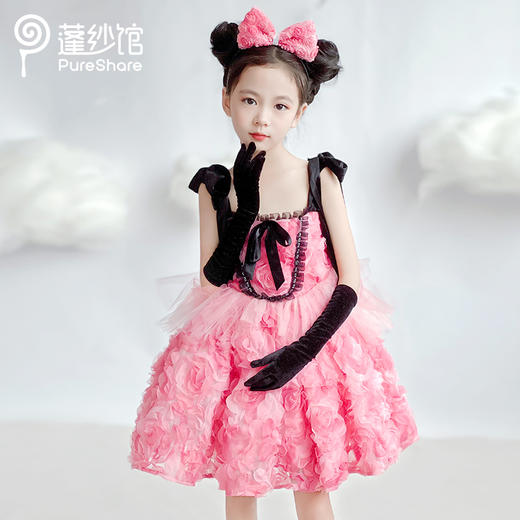 【非质量问题不退换】PureShare 黑幻玫瑰小礼服 商品图2