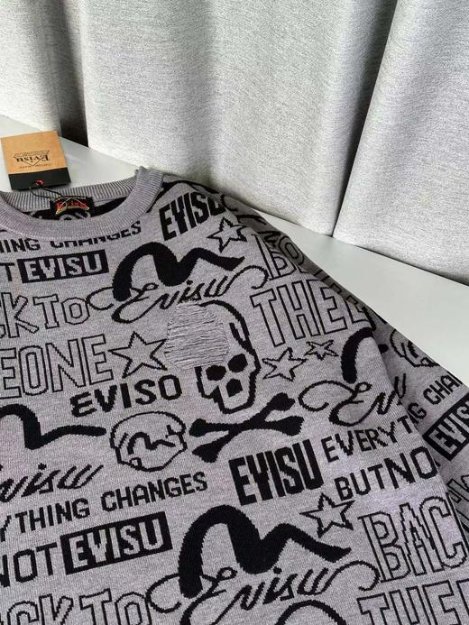 D122430满印情侣款柔软亲肤毛衣针织衫 商品图5