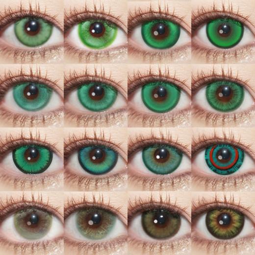 【合集】MyukiCon深绿色 COS美瞳 旷野之诗/虚数森林/朋克绿/精灵绿/寂静领域/水色翡翠/次元梦境Pro绿/秘境森林/菠菜脑袋/绿魔鬼 第五人格/木之本樱/电锯人/头七佴和 显色棕绿翠绿色系 商品图0