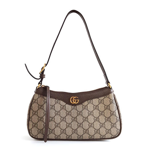 【95新】GUCCI古驰Ophidia系列735145经典双G老花纹单肩麻将包腋下包女士211225AK08 商品图0