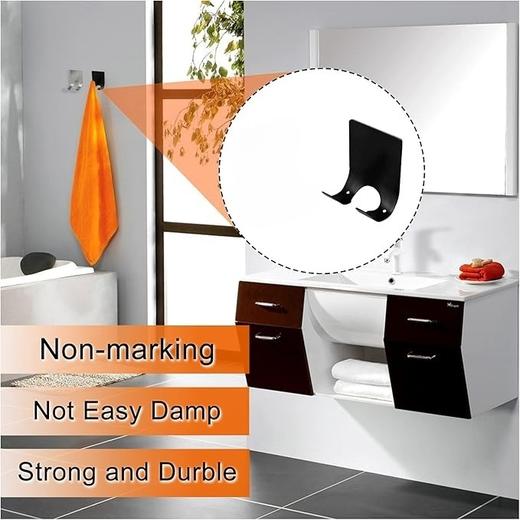 【2件装】浴室淋浴用剃须刀架 多功能防水免打孔不锈钢挂钩 商品图2