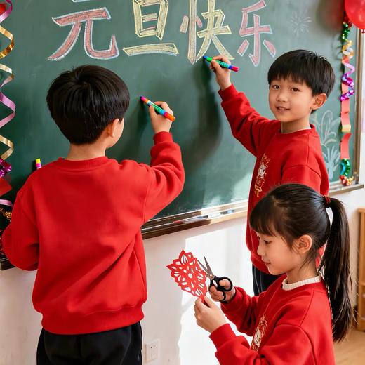 🧨新年就要穿得红红火火💰49.9任选2件【"马到福来"儿童新年卫衣】100-150码‼️年味儿+999定制定染红💥店 商品图2