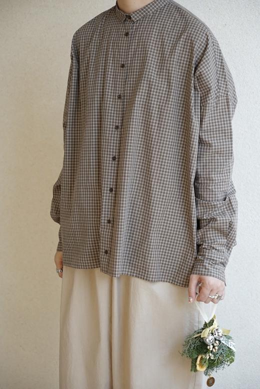 apuntob 迷你领细格纹衬衫 商品图0