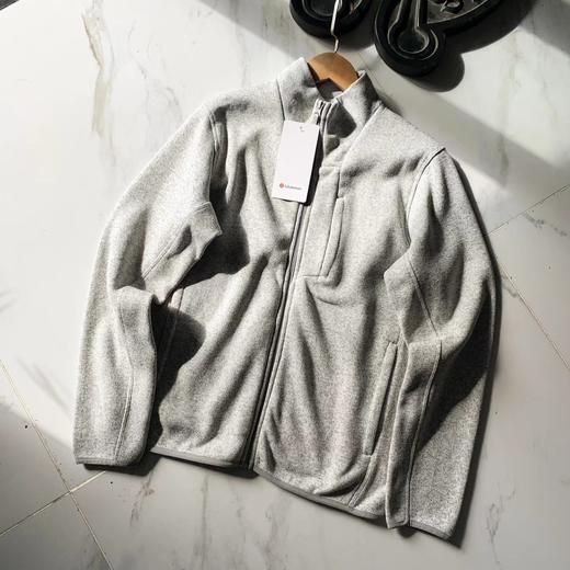 D122464男士拉绒内里小立领针织夹克外套 商品图5