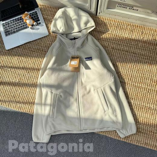 D122460户外保暖男抓绒衣连帽夹克外套 商品图3