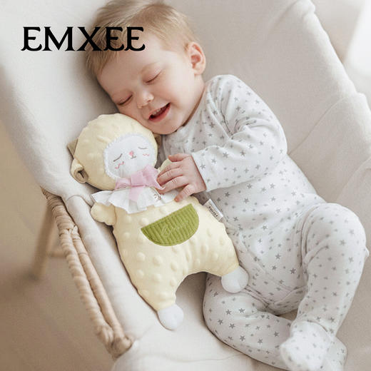 【安抚玩乐】嫚熙婴儿安抚玩偶宝宝防惊跳手握兔兔玩具新生儿睡觉神器 商品图1