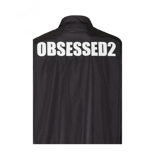 DSQUARED2 男士字母徽标印花夹克外套 黑色 S71AN0647 S53817 900 商品图2