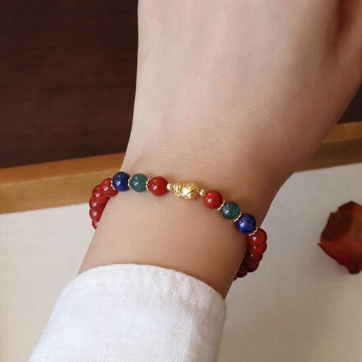 【丹华·南红貔貅手串】敦煌小众天然红玛瑙新中式手串系列女仿南红国风设计款本命年平安好运 商品图4