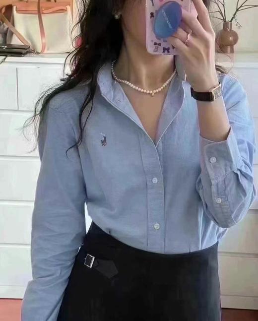 到手价699元 拉夫劳伦男大童款衬衣 成人可穿 牛津棉淡蓝衬衫+彩色小马标 美国代购，无中文标签，介意慎拍 商品图1