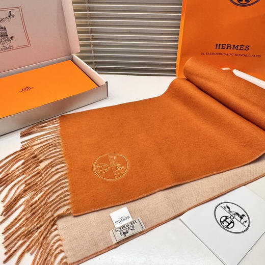 秋冬特惠💰330 爱马仕男女双面围巾 商品图4