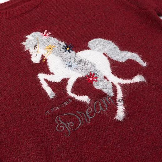 D122473秋冬慵懒风软糯圆领圣诞穿搭加厚毛衣 商品图13