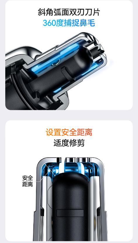 有色（yoose）小魔方D1-T多功能便携式电动剃须刀王一博同款充电刮胡刀送男友 D1-T 商品图10