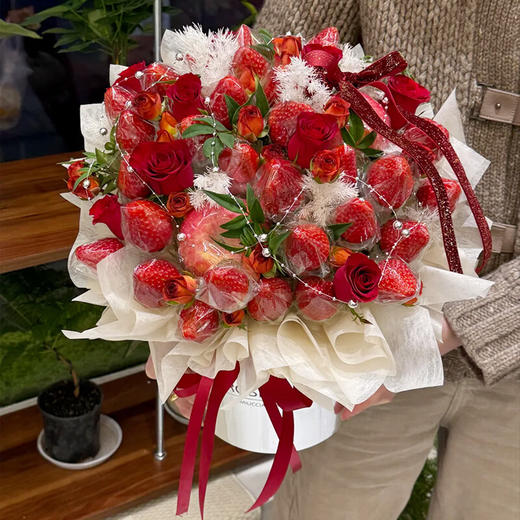 情人节红玫瑰鲜花花束同城速递送女朋友闺蜜礼物北京 商品图5