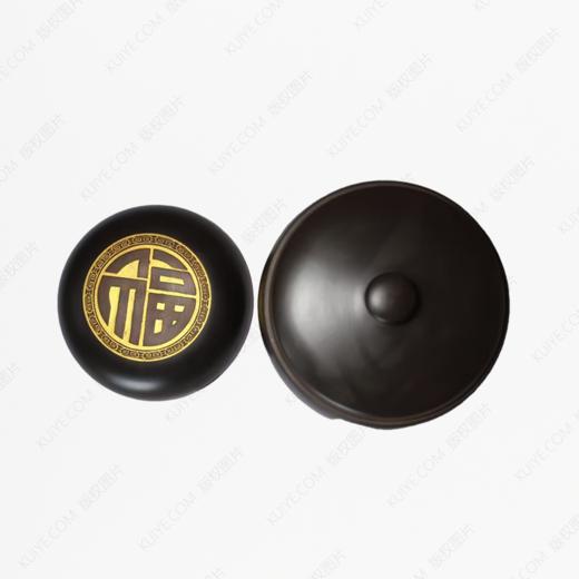 纯手工拉坯五色泥紫陶仙鹤小坛(镀金)骨灰坛骨灰盒骨灰罐 商品图3