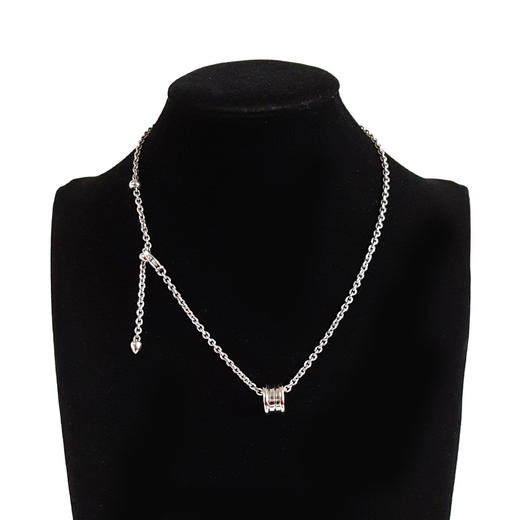 【95新】BVLGARI宝格丽B.zero1系列332634 18K白金弹簧粗链条项链链长约50cm中性款261125NJS11 商品图5