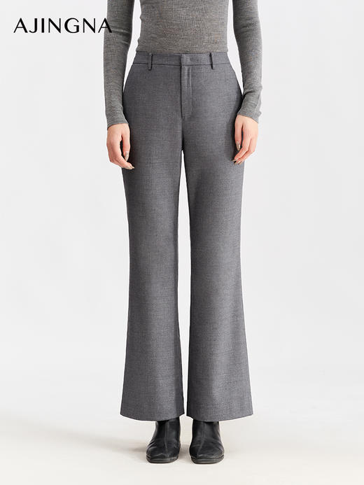 【商场同款】阿菁娜冬季新款显瘦感西裤藏腹不勒痕挺括修身轻商务休闲皆宜A30Q110085 商品图4