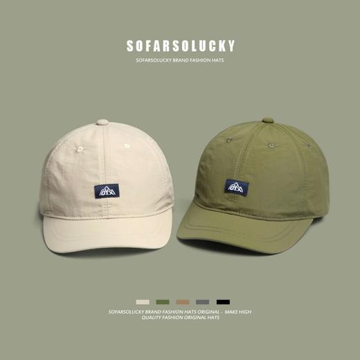 【速干面料❗️精致简约百搭】美式复古短沿鸭舌帽子男夏季速干户外运动遮阳薄款短帽檐棒球帽。jb 商品图0